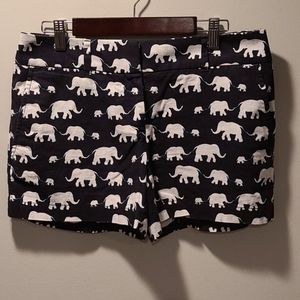 Loft Linen Elephant Shorts Size 00